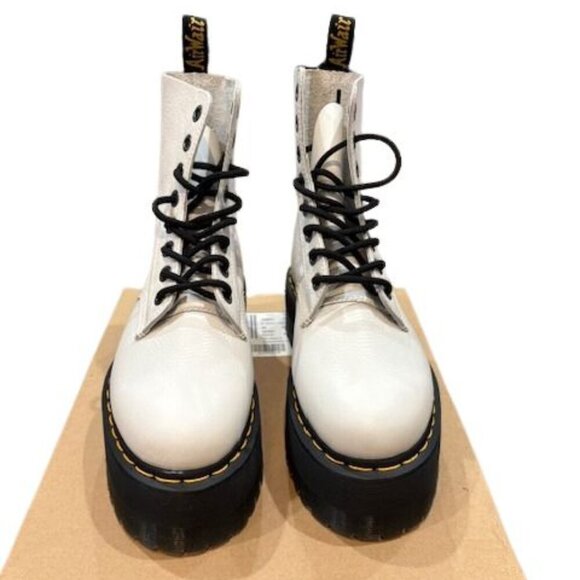Dr. Martens 1460 Max Leather Platform Boots in Optical White – Size 9 – NEW! - Picture 4 of 11